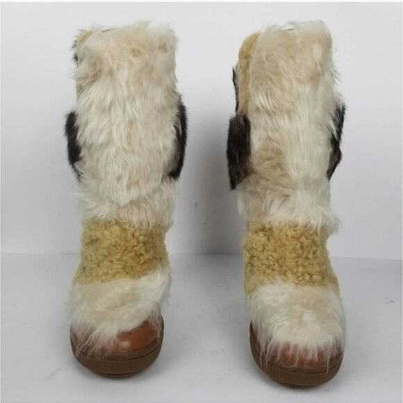 Coach Morton calf leather and sheep fur shearling boots size 5 new!!!! - Picture 5 of 11